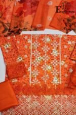 Unstitched 3 Piece Asifa & Nabeel Embroidered Collection - Image 7