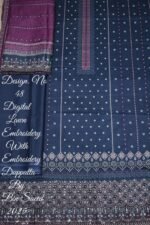 Unstitched 3 Piece Binsaeed Embroidery Collection