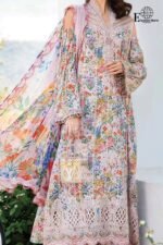 Unstitched 3 Piece Maria.b ChikanKari Collection