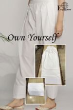 White Cotton Stuf Farshi Salwar - Image 3