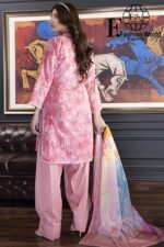 3 Piece SALINA Digital Printed Lawn Vol 18 - Image 3