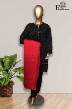 Organza Printed Embroidered Stitched 3 Piece