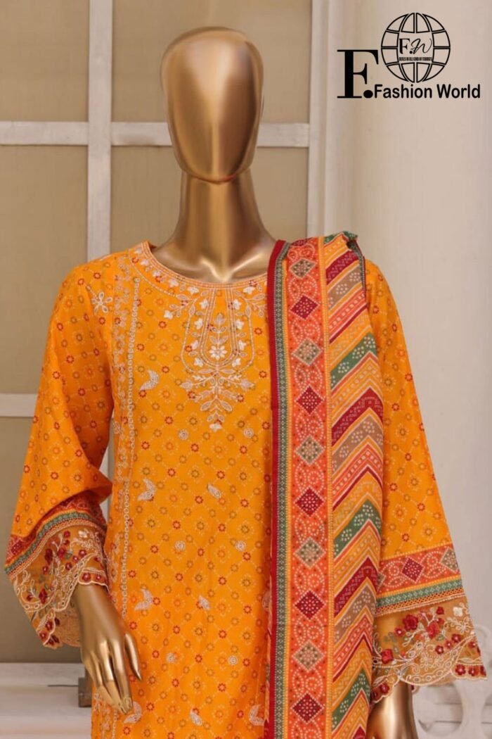Exclusive Embroidered Lawn 3 PC Collection - Image 3