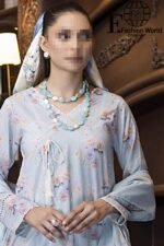 3 Piece SALINA Digital Printed Lawn Vol 18 - Image 3