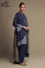 IMAGE-Majestic Grace–Luxury Cambric Lawn Formal Unstitched 3-Piece embroidered Suit FWDEJJ - Image 3