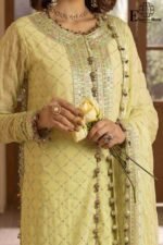 GUL AHMED Premium Embroidered Cambric Lawn Unstitched 3-Piece embroidered Suit D#480 - Image 2