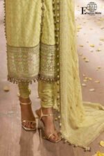 GUL AHMED Premium Embroidered Cambric Lawn Unstitched 3-Piece embroidered Suit D#480 - Image 4