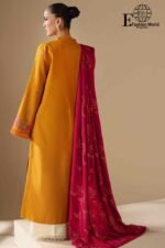 RAJBARI-Premium Embroidered Cambric Lawn Unstitched 3-Piece embroidered Suit D#539 - Image 4