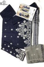 IMAGE-Majestic Grace–Luxury Cambric Lawn Formal Unstitched 3-Piece embroidered Suit FWDEJJ - Image 6