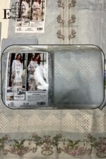 Pearl Charm – Elegant Chikankari Lawn Formal Unstitched 3-Piece Lawn embroidered Suit D#444 - Image 7