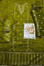 ZARIF – Premium Embroidered Unstitched 3-Piece | Semi Formal | Cambric Lawn Suit | D-530 - Image 6