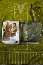 ZARIF – Premium Embroidered Unstitched 3-Piece | Semi Formal | Cambric Lawn Suit | D-530 - Image 7