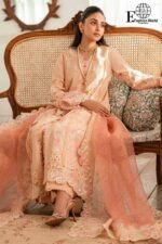 QALAMKAR Luxury Cambric Lawn Unstitched 3-Piece Lawn embroidered Suit D#503 - Image 2