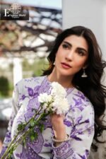 Aneela's - Embroidered Digital Printed Lawn | 3-Piece Unstitched Suit | Semi Formal Lawn | F-25 - Image 2