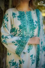 Aneelas - Embroidered Digital Printed Lawn | 3-Piece Unstitched Suit | Semi Formal Lawn | WPR-24-B - Image 2