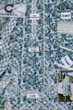 CRIMSON - Chikankari Sequenced Embroidered Lawn | 3-Piece Unstitched Suit | Semi Formal Lawn | ASP-24-06 - Image 4