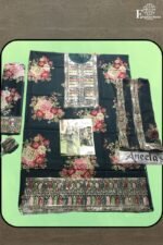 Aneela's - Embroidered Digital Printed Lawn | 3-Piece Unstitched Suit | Designer lawn collection | WPR-23-B - Image 5