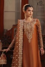 SAJNI - HEAVY EMBROIDEDER ORGANZA SUIT | UNSTITCHED 3 PIECE COLLECTION | SB-603 - Image 3