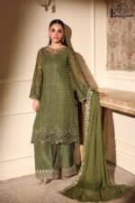 Azure- Luxury Unstitched 3 - Piece Collection | Heavy Embroidered Suit | SB- 581