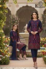 Fashion World- Wedding Embroidered Collection Unstitched 3 Piece Suit | D#25 - Image 3