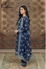MEHAK- Heavy Embroiderd Luxury Lawn | Unstitched 3Piece Collection D#SB-571 - Image 2