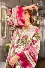 Maria. B - Digital Embroidered Lawn | 3 - Piece Unstitched Suit | Designer Lawn Collection - Image 3