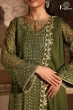 Azure- Luxury Unstitched 3 - Piece Collection | Heavy Embroidered Suit | SB- 581 - Image 2