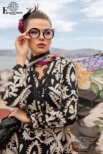 Maria B - Unstitched 3Piece Lawn Embroidered Desingner Collection | MPT- 2307-B - Image 2