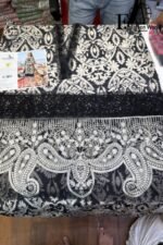 Maria B - Unstitched 3Piece Lawn Embroidered Desingner Collection | MPT- 2307-B - Image 6