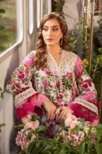 Maria. B - Digital Embroidered Lawn | 3 - Piece Unstitched Suit | Designer Lawn Collection - Image 2