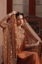 SAJNI - HEAVY EMBROIDEDER ORGANZA SUIT | UNSTITCHED 3 PIECE COLLECTION | SB-603 - Image 4