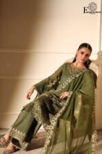 Azure- Luxury Unstitched 3 - Piece Collection | Heavy Embroidered Suit | SB- 581 - Image 3