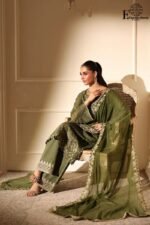 Azure- Luxury Unstitched 3 - Piece Collection | Heavy Embroidered Suit | SB- 581 - Image 5