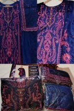 Fashion World- Wedding Embroidered Collection Unstitched 3 Piece Suit | D#25 - Image 6