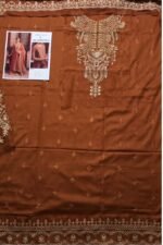 SAJNI - HEAVY EMBROIDEDER ORGANZA SUIT | UNSTITCHED 3 PIECE COLLECTION | SB-603 - Image 7