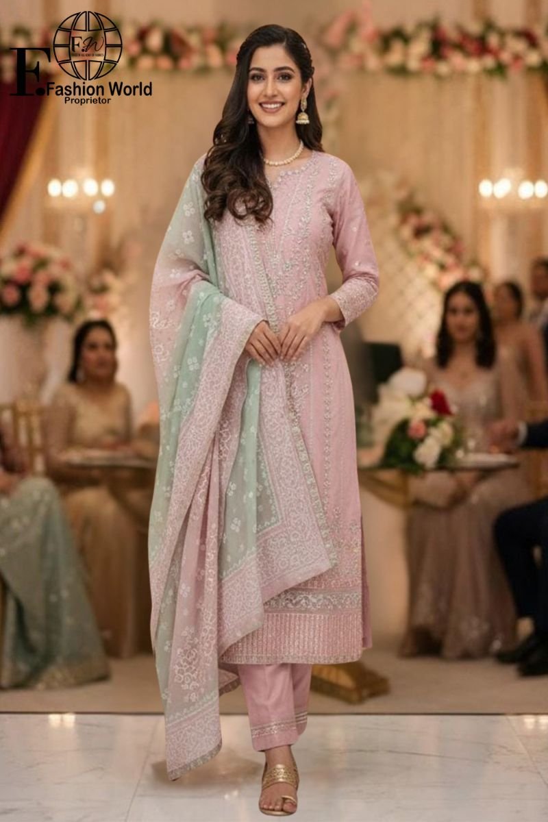 1 MALIKA – Heavy Embroiderd Luxury Lawn | Unstitched 3Piece Collection D#SB-479 - Image 1