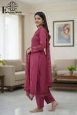 Maryam- Full Heavy Embroidered Unstitched 3 Peice Suit | D#SB-584 - Image 2
