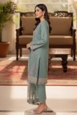 Ossm- Full Heavy Luxury Unstitched 3 – Piece Collection | Heavy Embroidered Suit | D#-SB 590 - Image 2