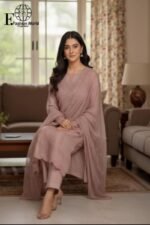 Zarpari-Full Heavy Sequins Embroidered Luxury Unstitched 3Piece Collection D#- 630 - Image 3