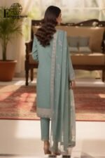 Ossm- Full Heavy Luxury Unstitched 3 – Piece Collection | Heavy Embroidered Suit | D#-SB 590 - Image 3