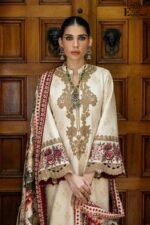 ZAINAB CHOTTANI - Digital Bloom – Printed 3-Piece I UNSTITCHED SUIT I with Organza Embroidered Neck - Image 2