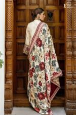 ZAINAB CHOTTANI - Digital Bloom – Printed 3-Piece I UNSTITCHED SUIT I with Organza Embroidered Neck - Image 4