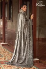 MARIA.B - Luxury Printed Lawn | 3-Piece UNSTITCHED | with Heavy Embroidered Organza Border | D-09| - Image 6