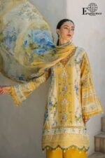 ELAF PREMIUM SIGNATURE - Elegant Digital Print | 3-Piece Lawn Suit | with Organza Embroidery | ETS-03B SUNGLOW - Image 2